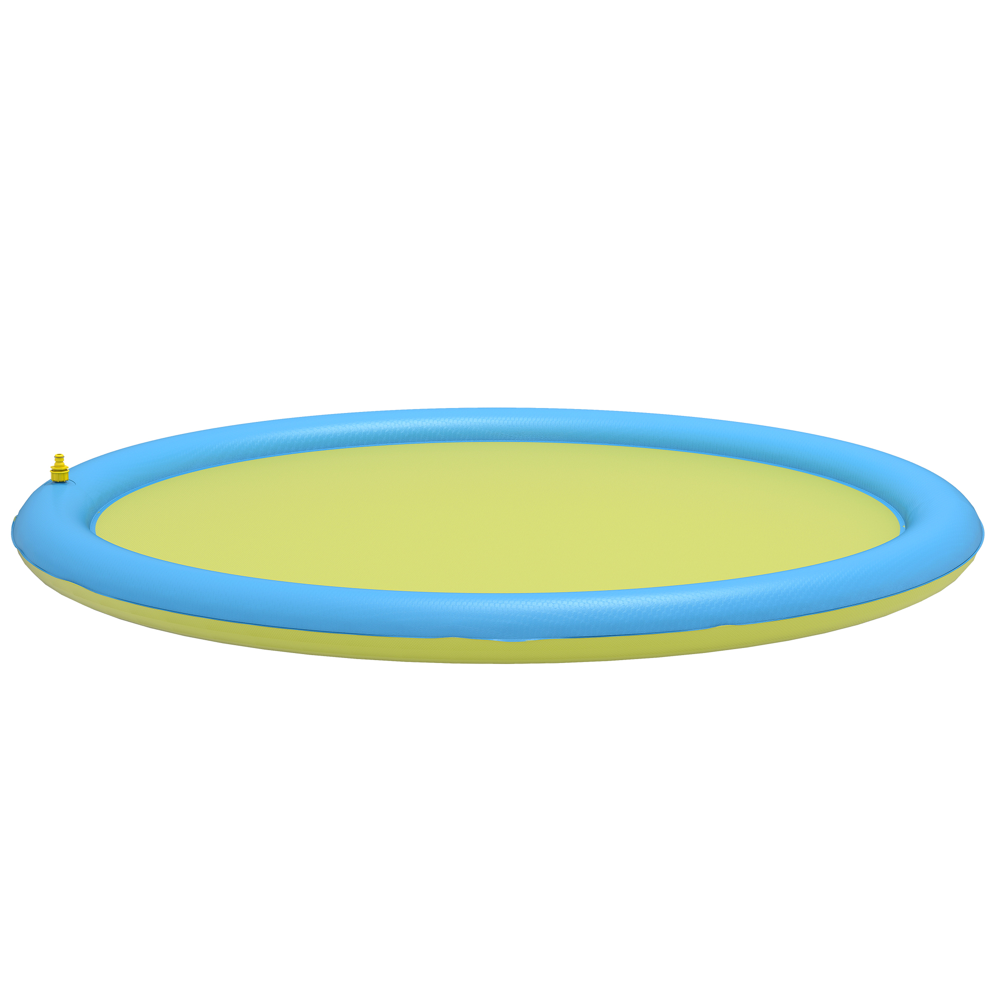 GODALMING 170 cm Outdoor Dog Splash Pad and Pet Paddling Pool for Garden Fun - Blue and Yellow - Life Essentials
