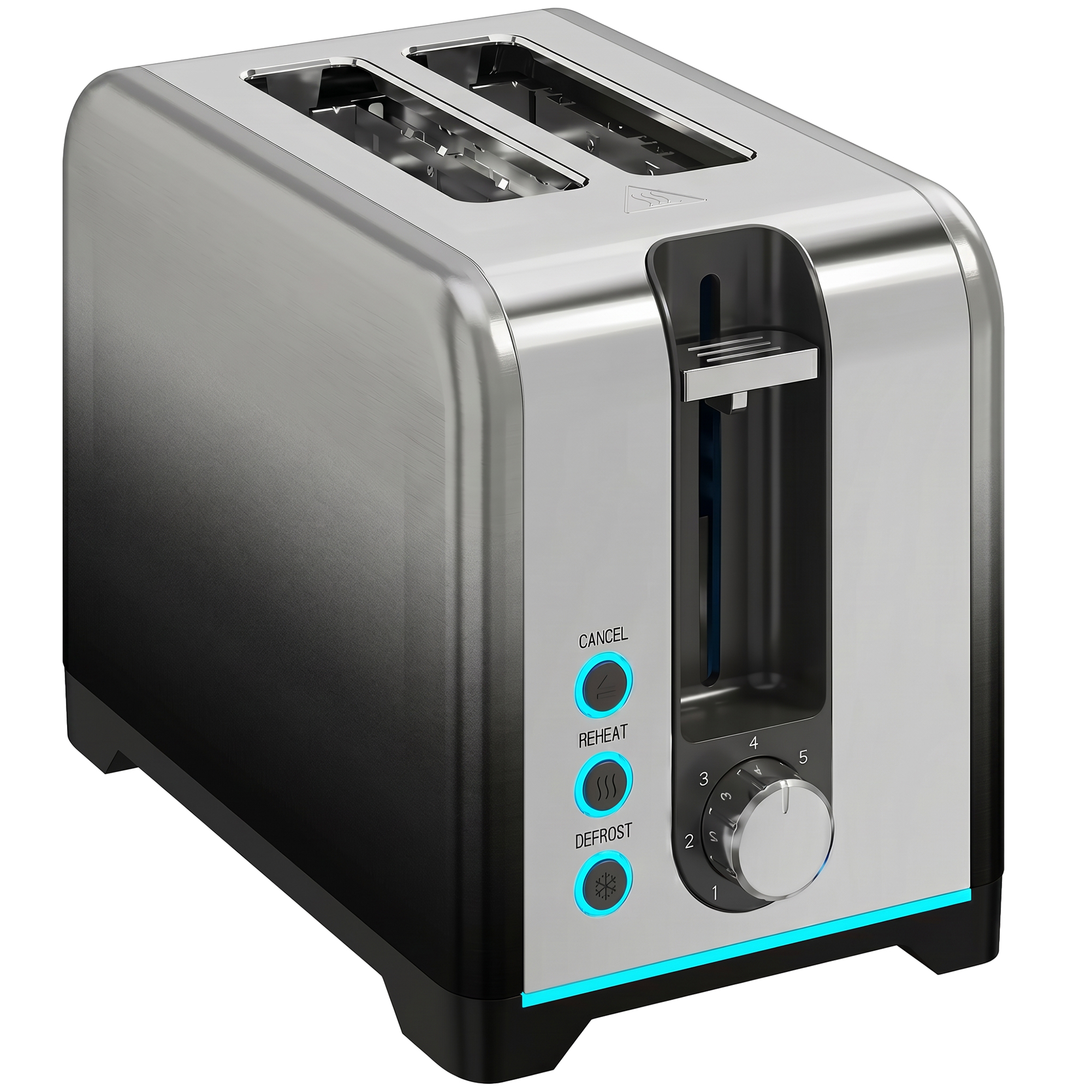 COLWALL 2 Slice Toaster with 7 Browning Levels, Reheat, Defrost and Cancel Functions - Black - Life Essentials