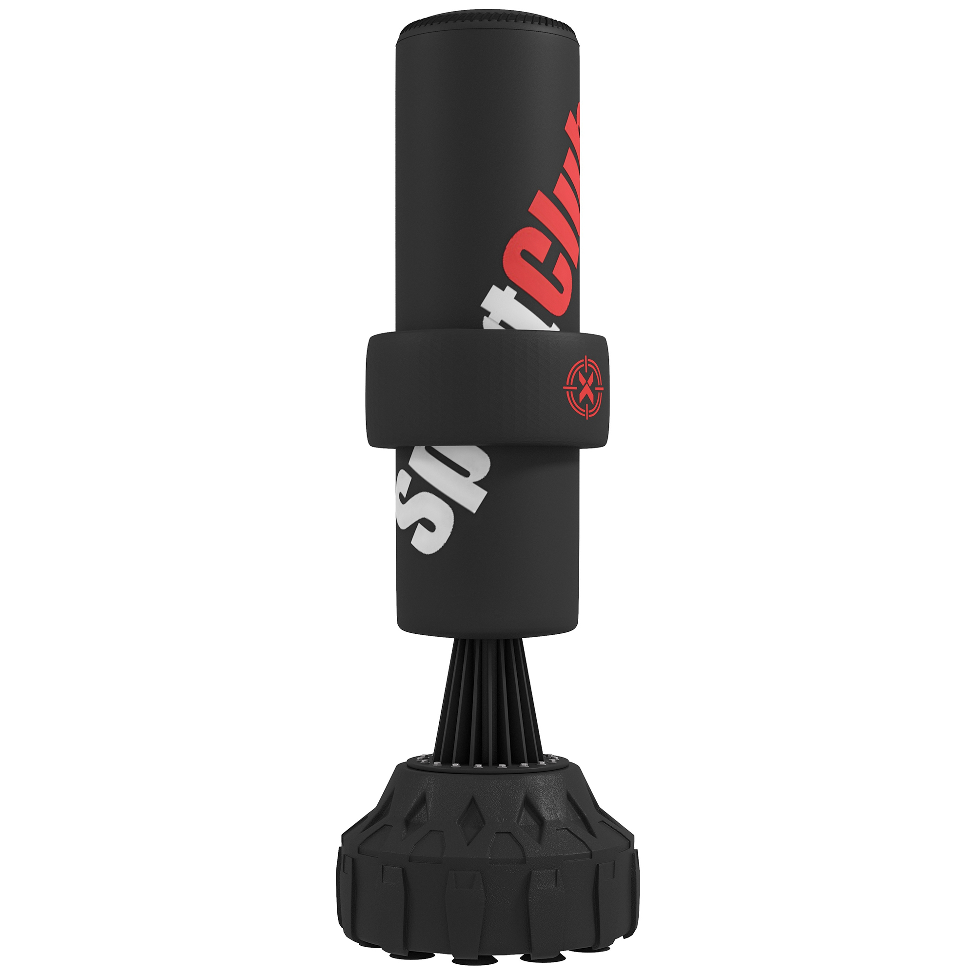 AUDLEY 175 cm Heavy Boxing Punch Bag with Stand and Suction Cup Base - Black - Life Essentials
