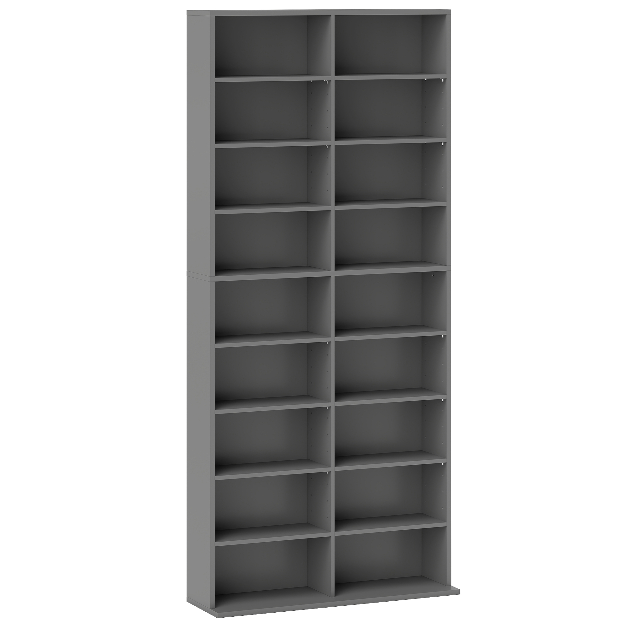 SPALDING 640 CD Media Storage Tower for Music Collections - Grey - Life Essentials