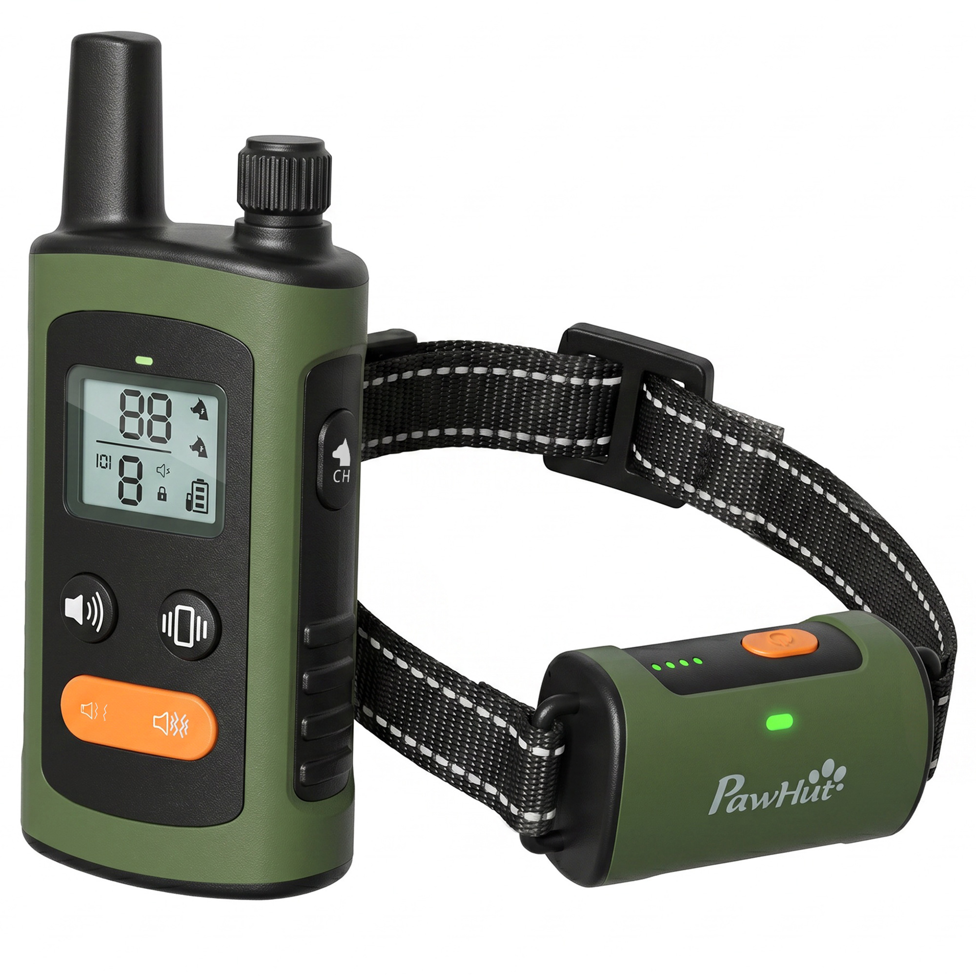 TARPORLEY Rechargeable Dog Training Collar with 3200ft Remote, 3 Modes and IPX7 Waterproofing - Green - Life Essentials