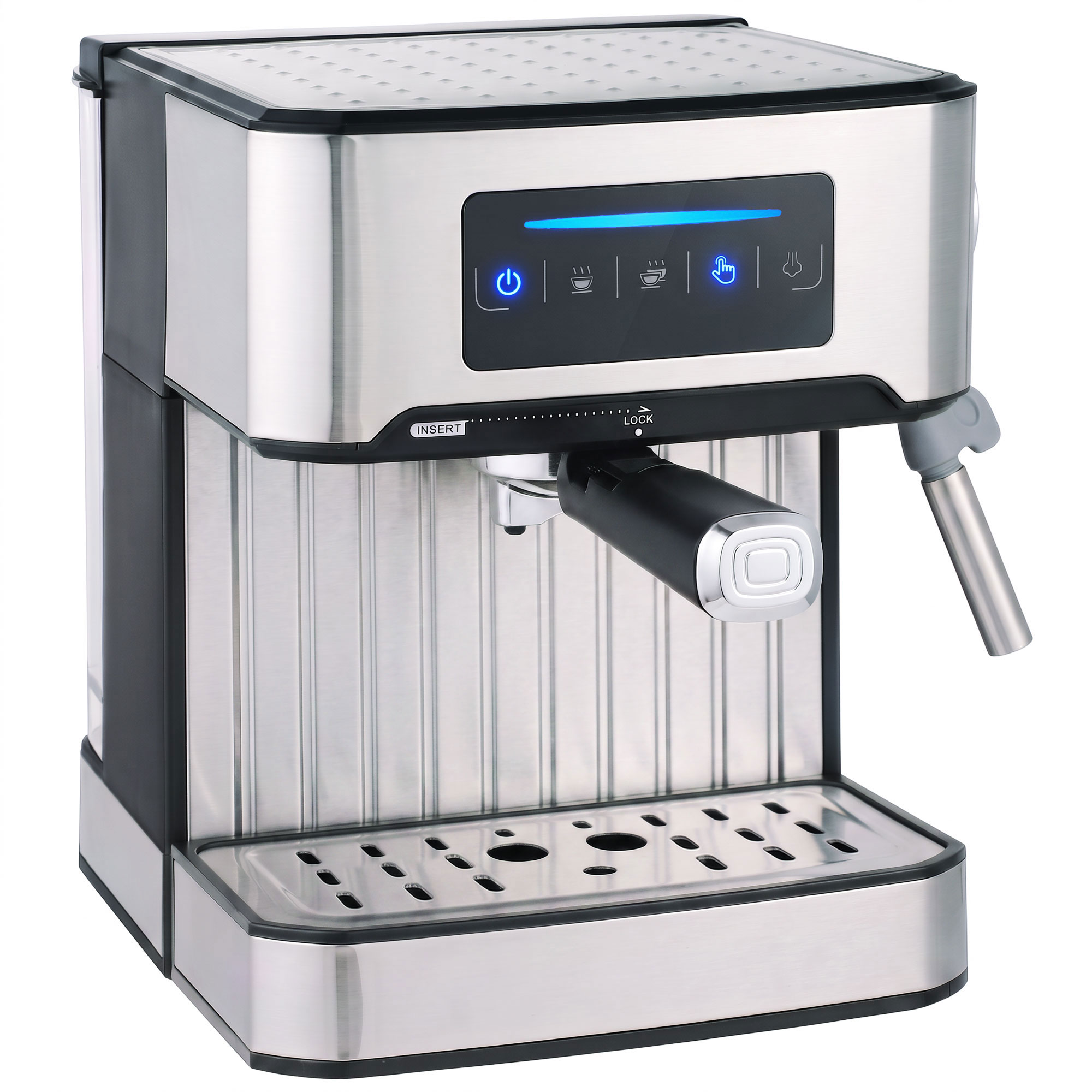 BARNTON 20-Bar Espresso Machine with Milk Frother and 1.6L Tank - Black