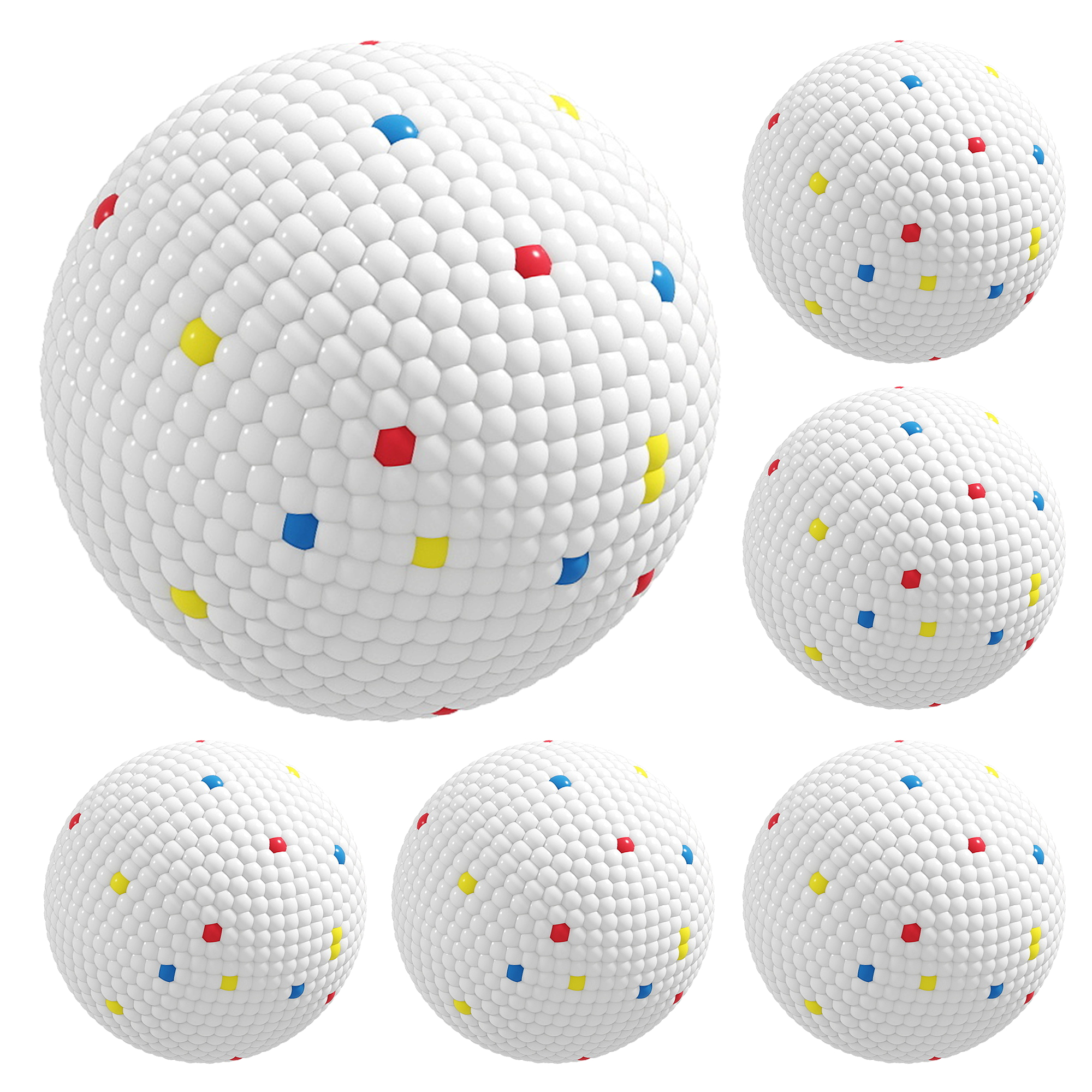 CHASEFORD Set of 6 Dog Chew and Fetch Balls