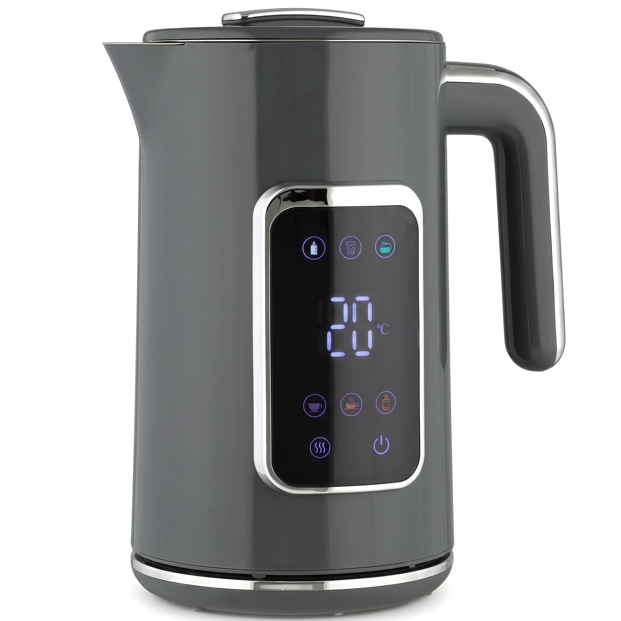 BRIARRIDGE 1.7L Electric Kettle, 3000W, Adjustable Temperature - Grey
