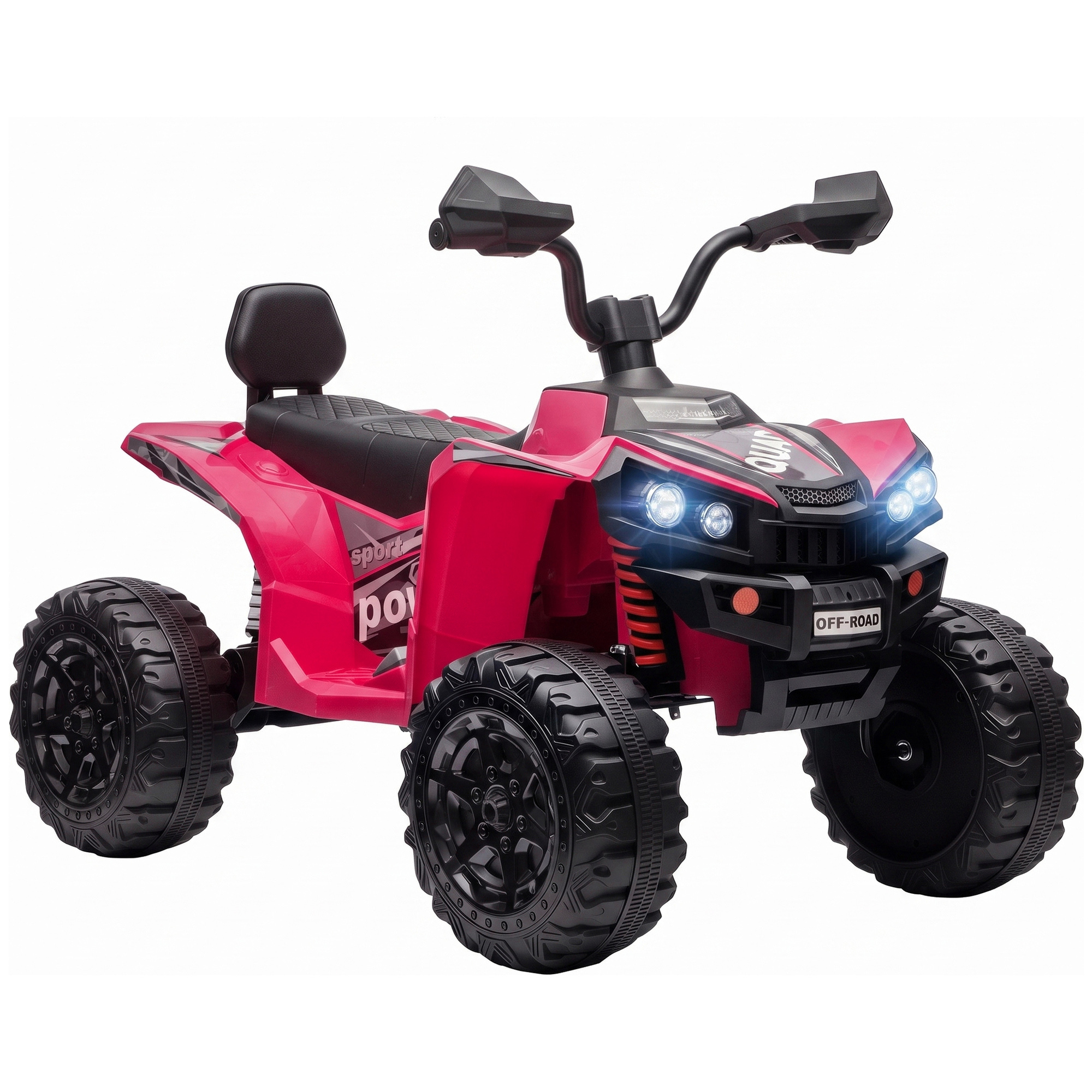 CHASEPOINT 24V Two-Seater Electric Quad Bike for Kids - Pink