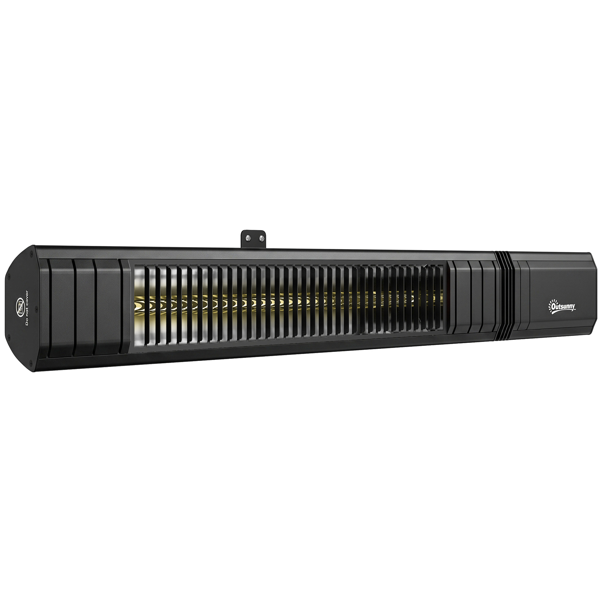 BREEZEWORTH 2000W Infrared Patio Heater with App and Remote Control - Black
