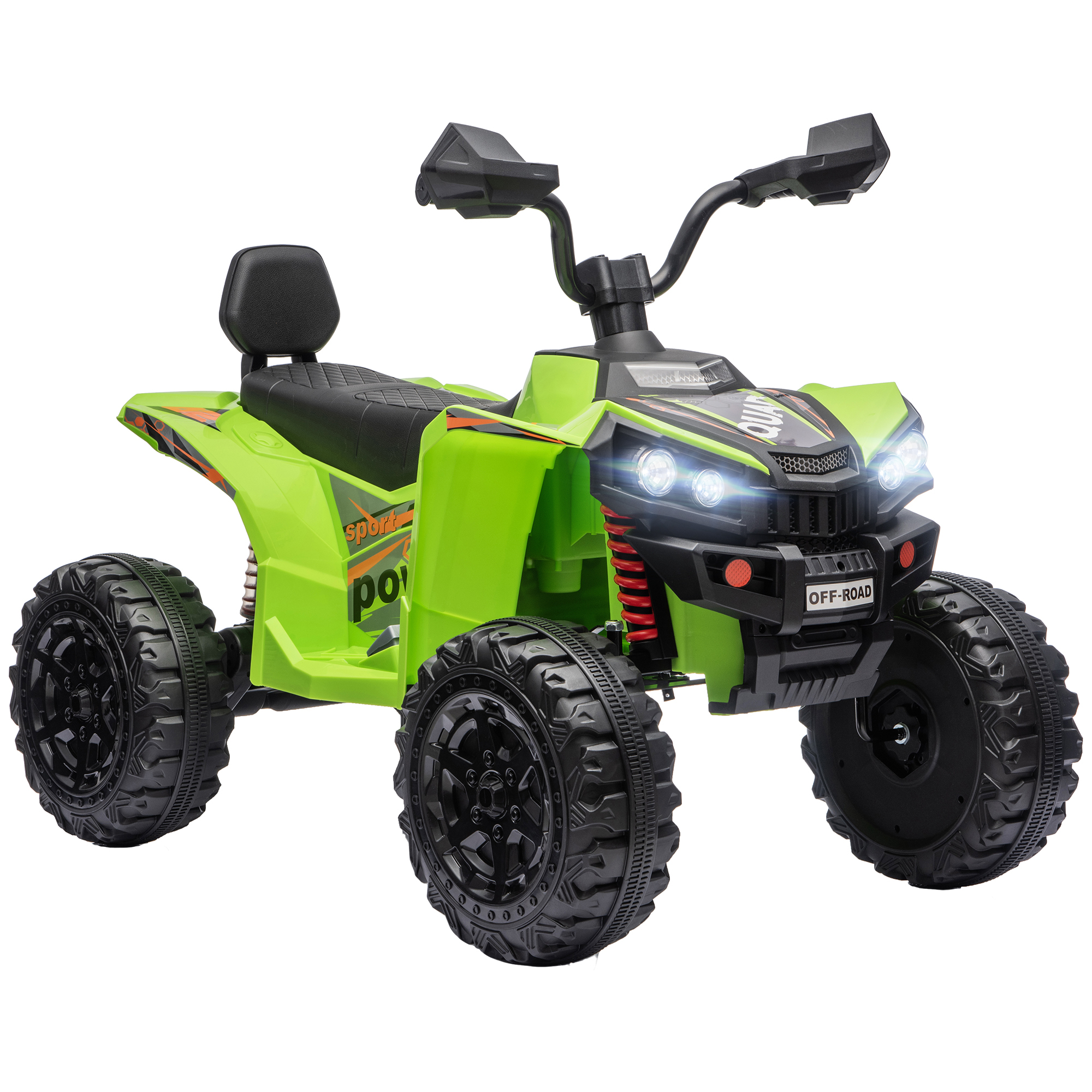 CHASEPOINT 24V Two-Seater Electric Quad Bike for Kids - Green