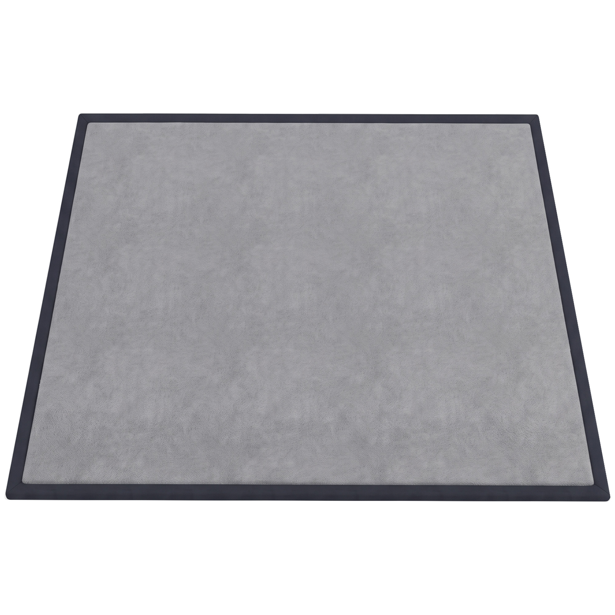 COASTVIEW 127 x 127cm Foam Baby Play Mat, 3cm Thick, Soft Flannel - Dark Grey