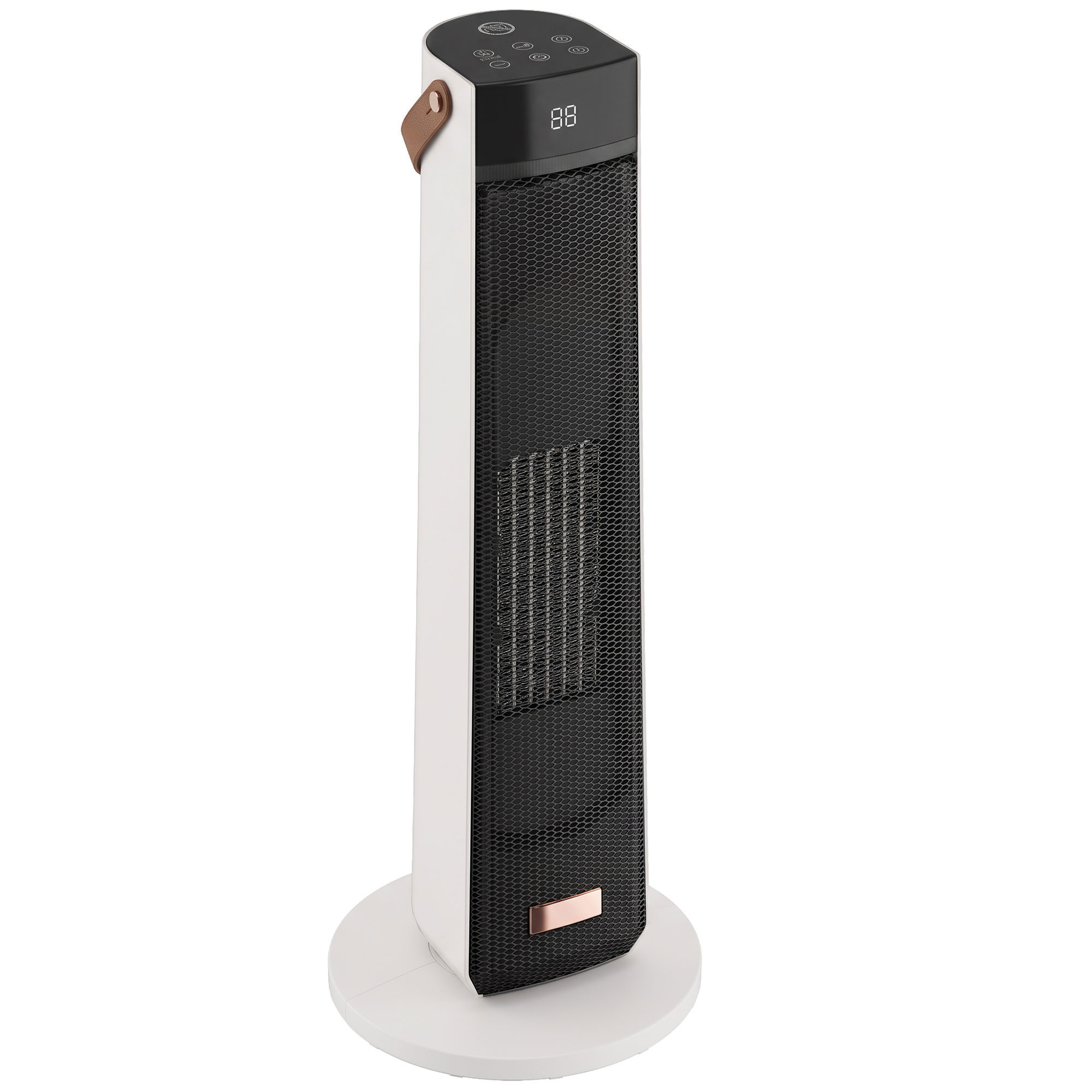 CHASERIDGE 2000W Portable Ceramic Heater with Realistic Flame Effect