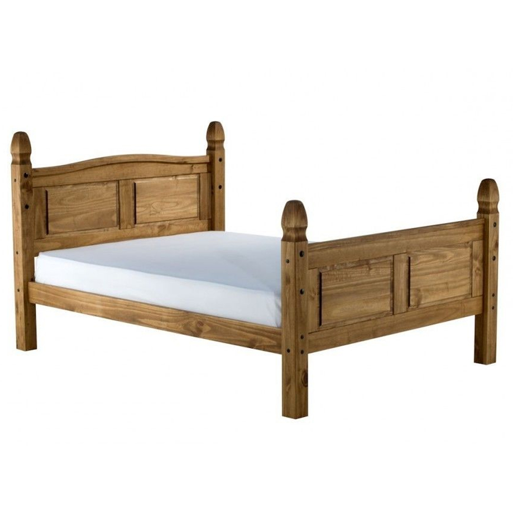 Corona Bed Frame High End Solid Pine 4ft Small Double - Bedroom & More