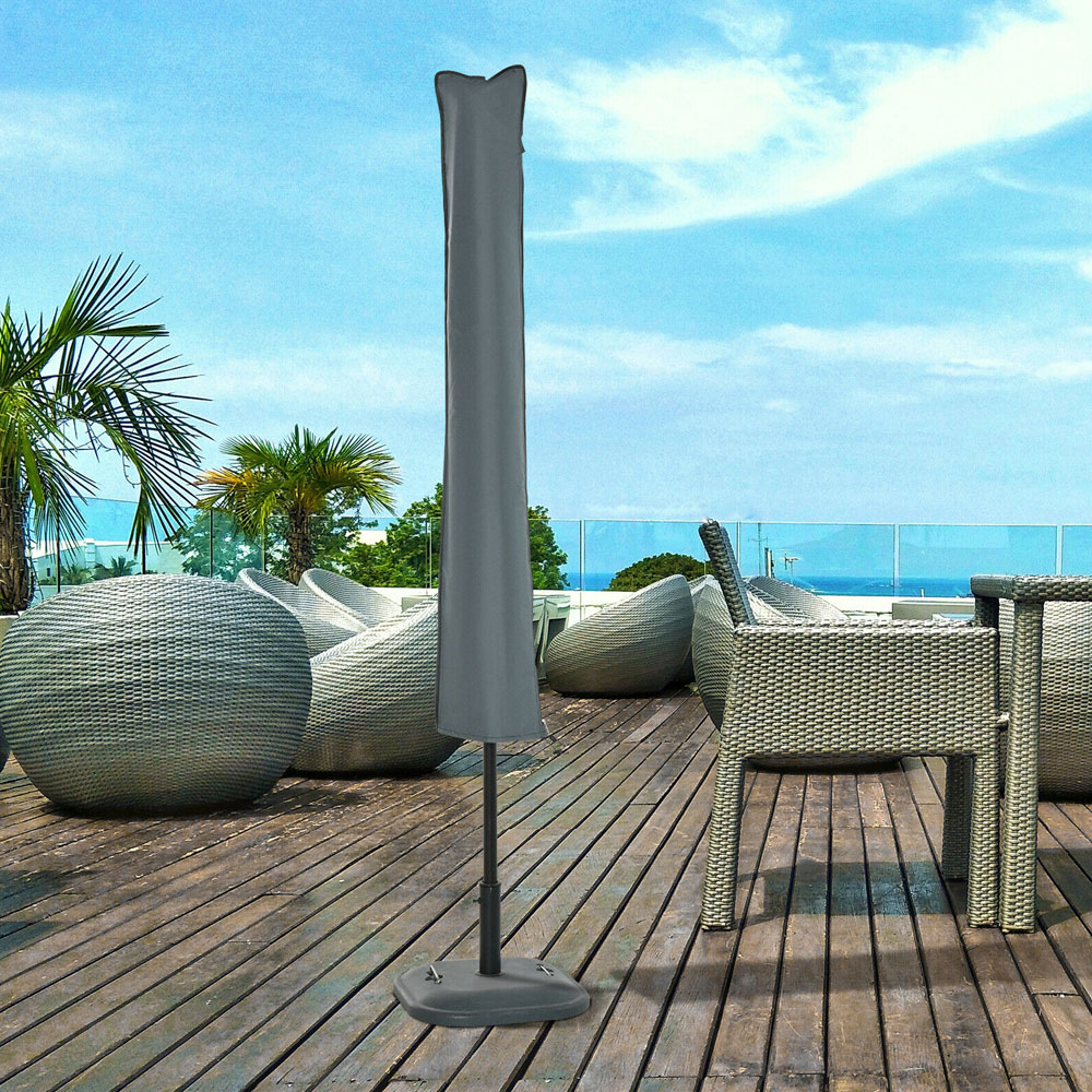 All-weather Parasol Protect Cover - Grey - Aldo & Ehren