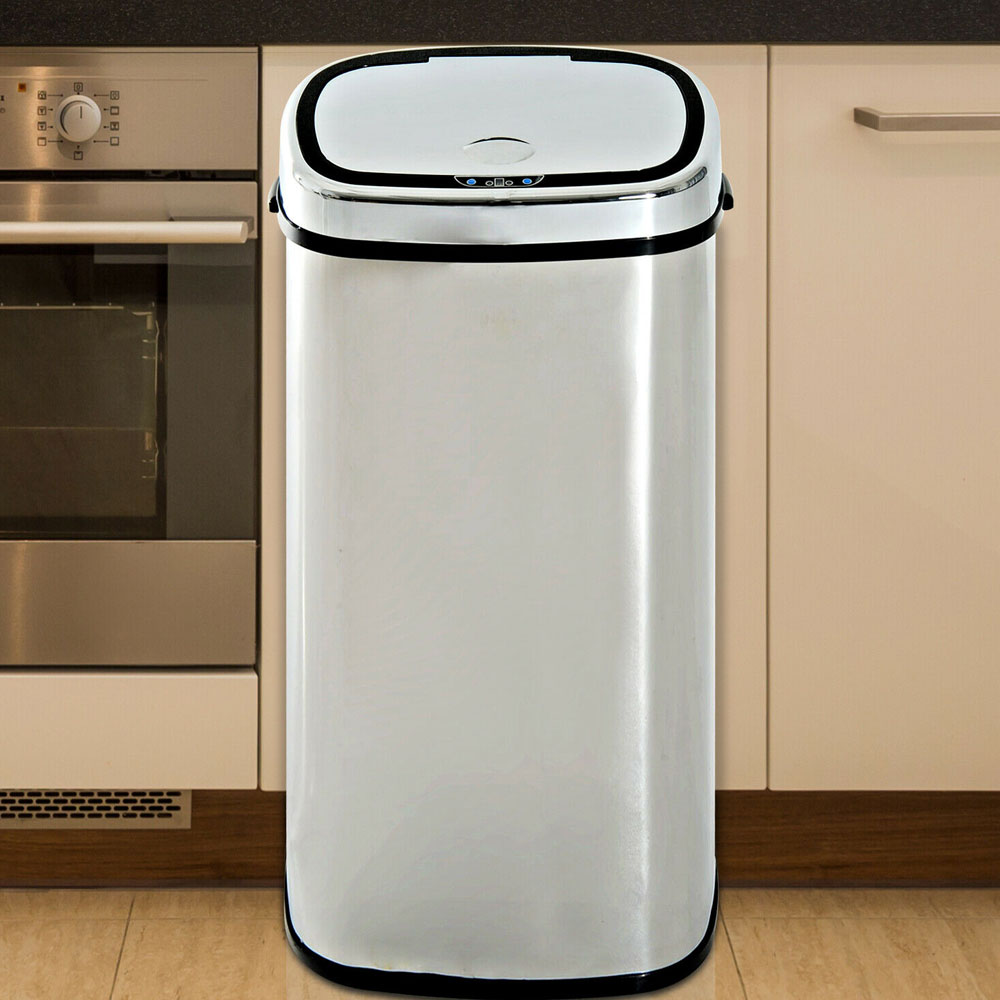 Stainless Steel Automatic Sensor Rubbish Bin - 68L - Aldo & Ehren