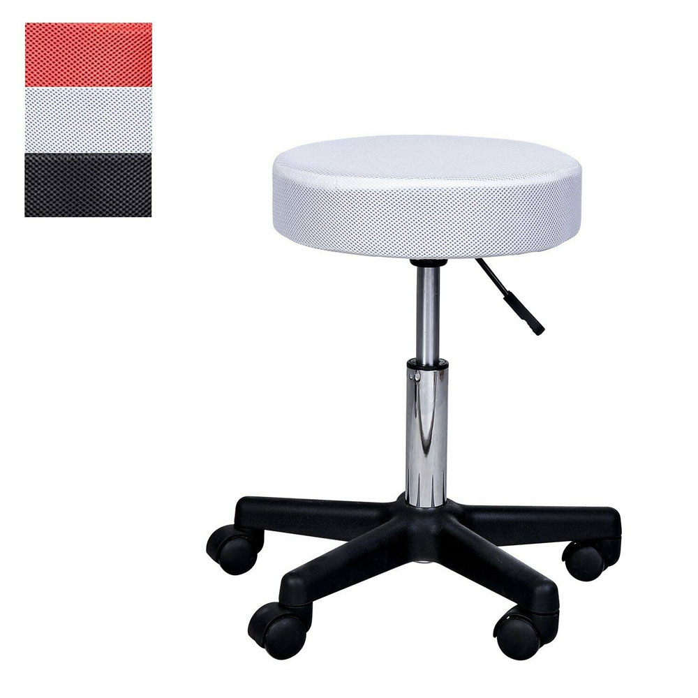 Height Adjustable Swivel Stool With 3 Covers - Aldo & Ehren