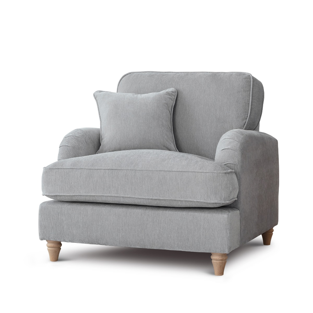 Armchair - COCOON Fabric - Ice - Edgbaston Living