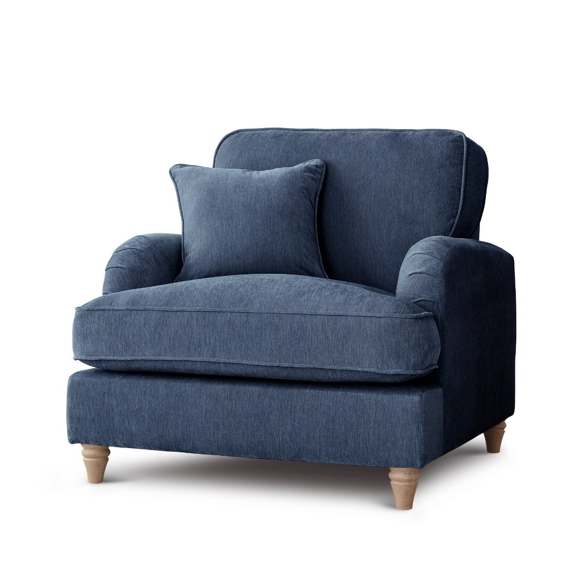 Armchair - COCOON Fabric - Navy - Edgbaston Living