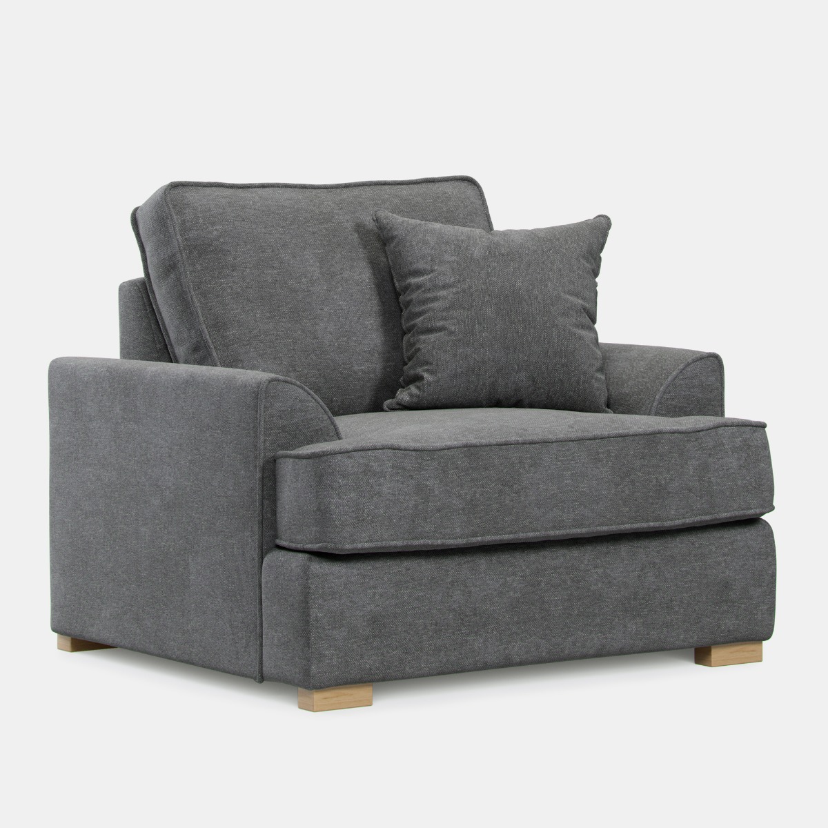 Armchair - HERITAGE Fabric - Grey - Edgbaston Living