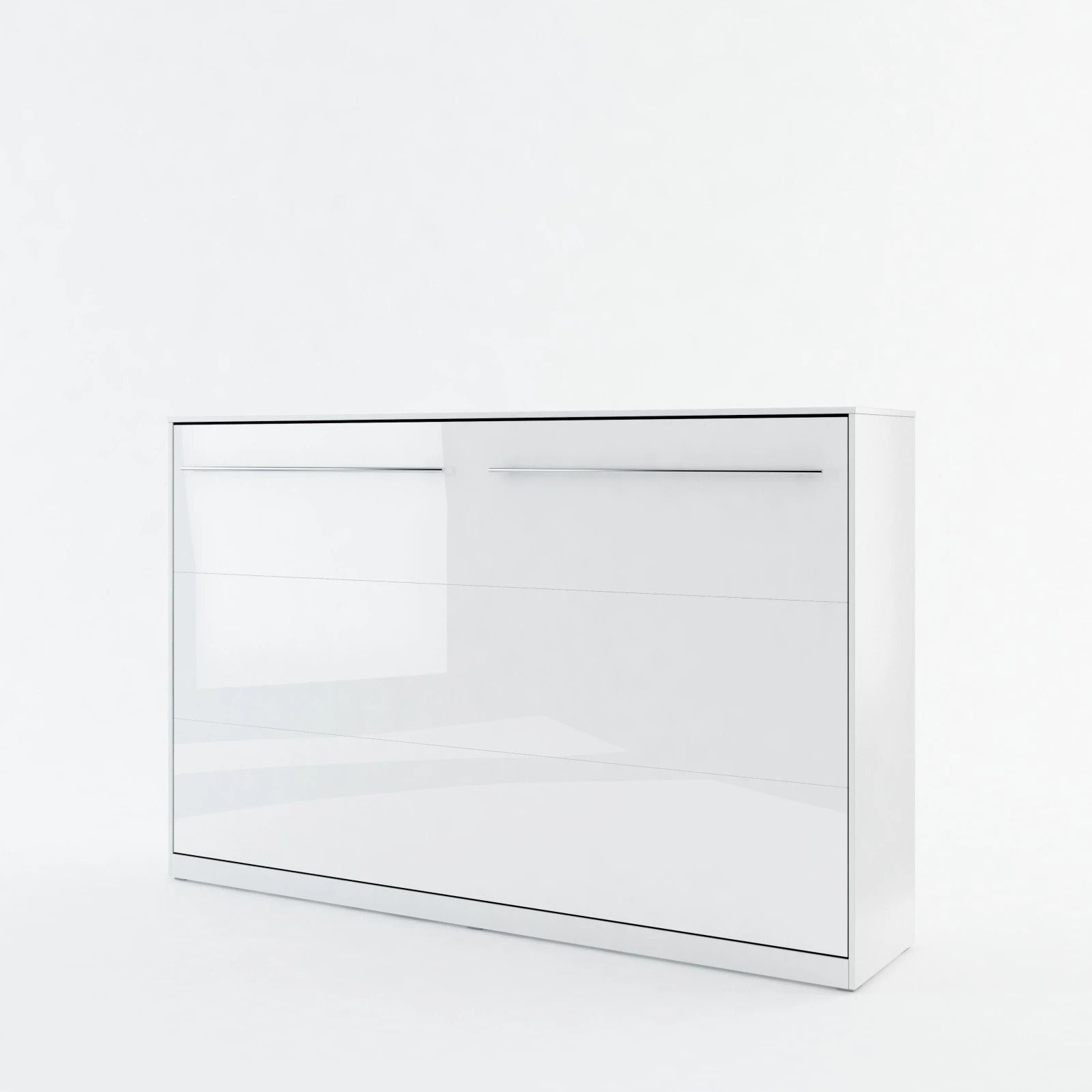 ArtNest Horizontal Wall Bed 120cm - White Gloss - Art Nest