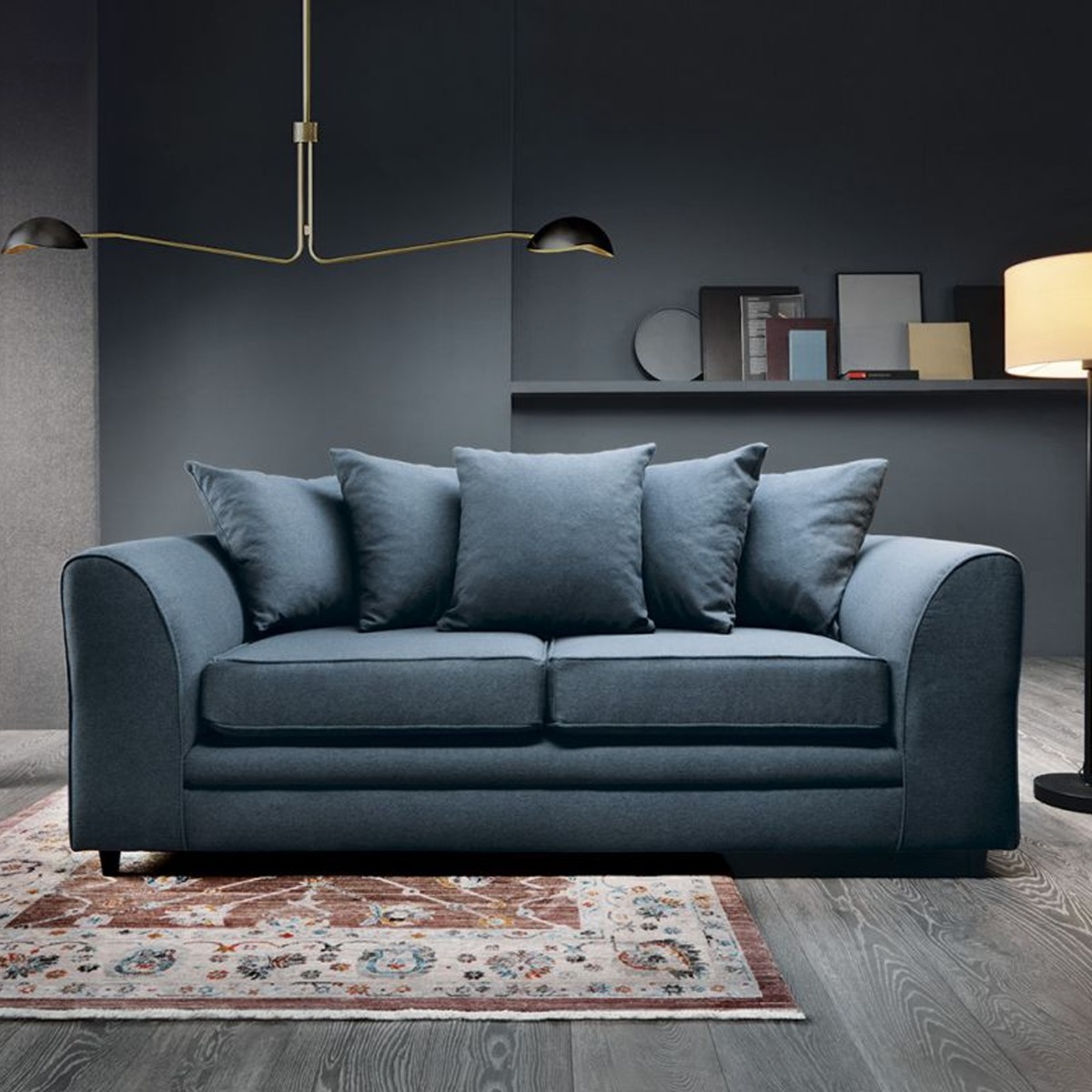 Darcie 3 Seater Sofa - Teal - Moonlight Interiors