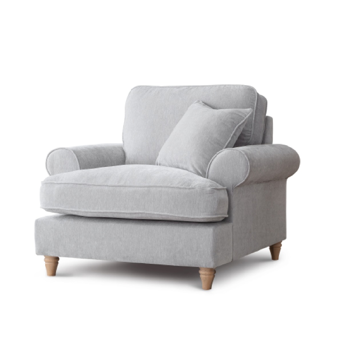 Armchair - RAYONG Fabric - Ice - Edgbaston Living