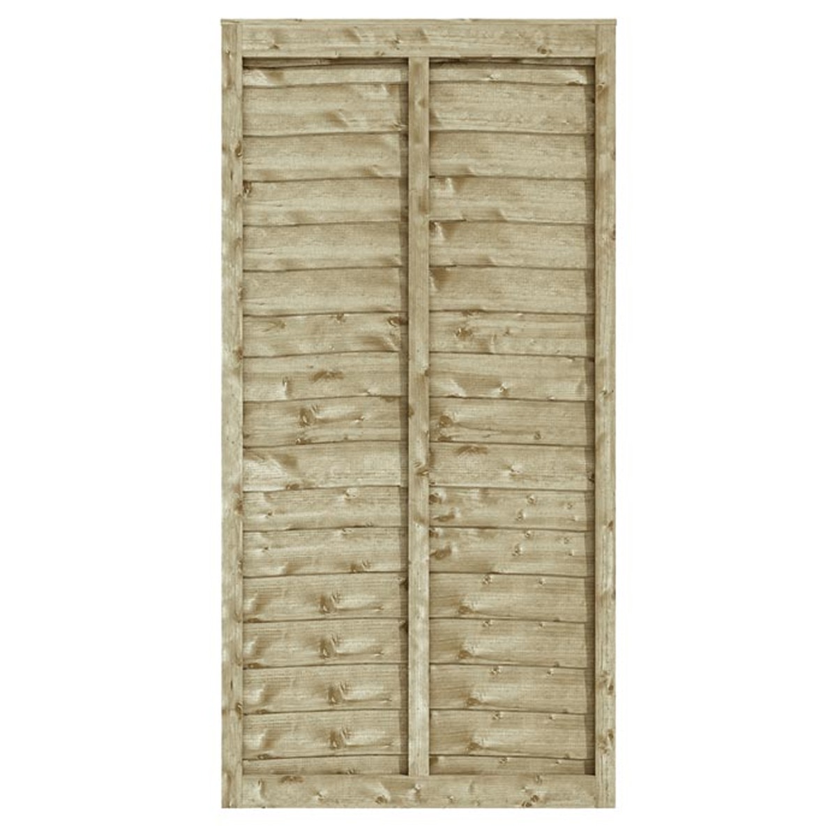 Classic 3×6 Pressure Treated Traditional Lap Panel with Waney Edge Boards - Etta Gardens
