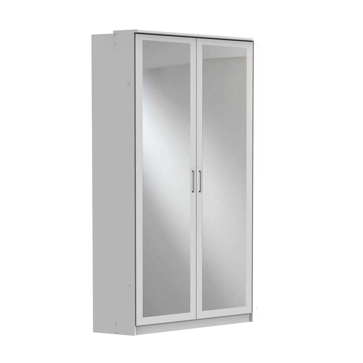 Corner Wardrobe - COMODO 2 Door Wardrobe White 95cm - Wimex Distribution