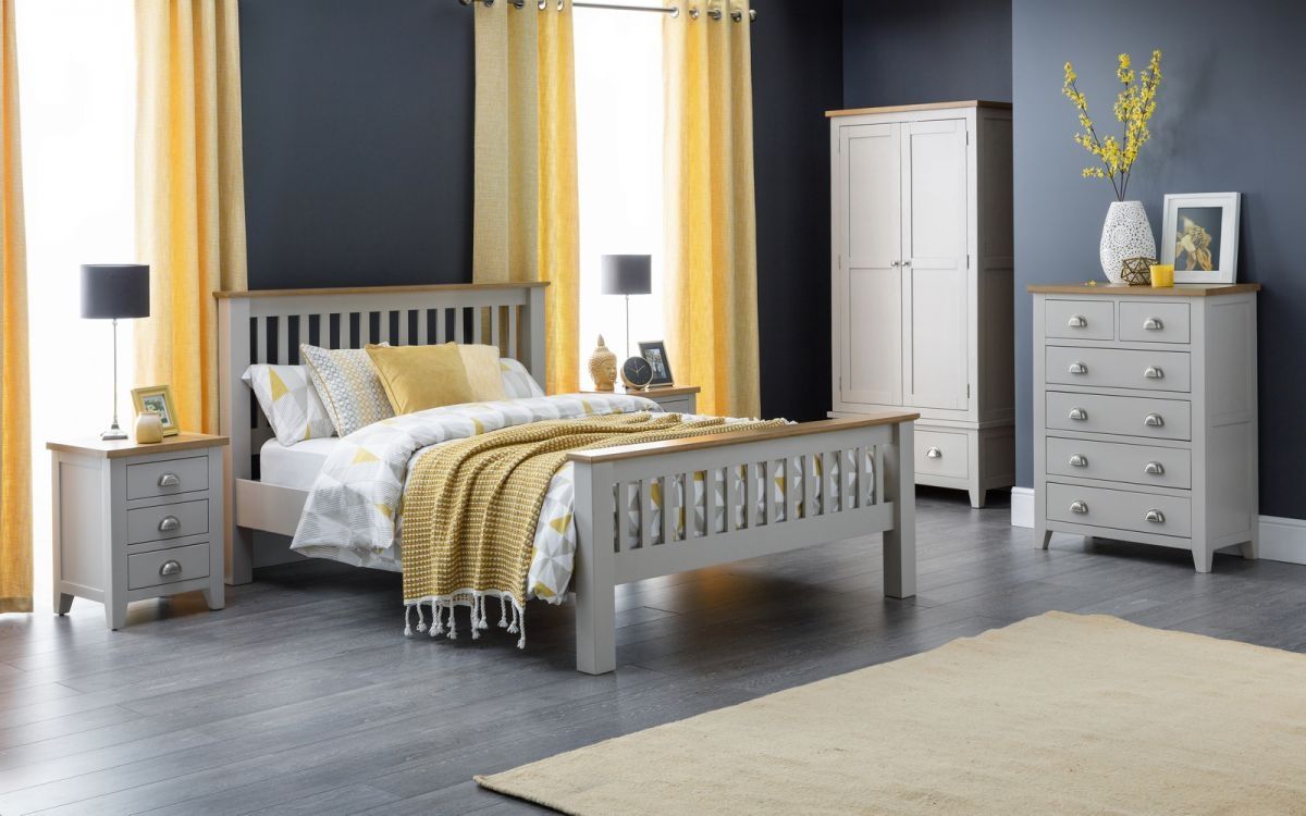 Richmond Grey Bed - Double 4ft6 - JB Collections