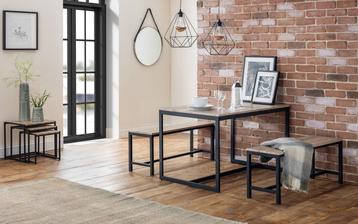 Tribeca Industrial Dining Bench - JB Collections