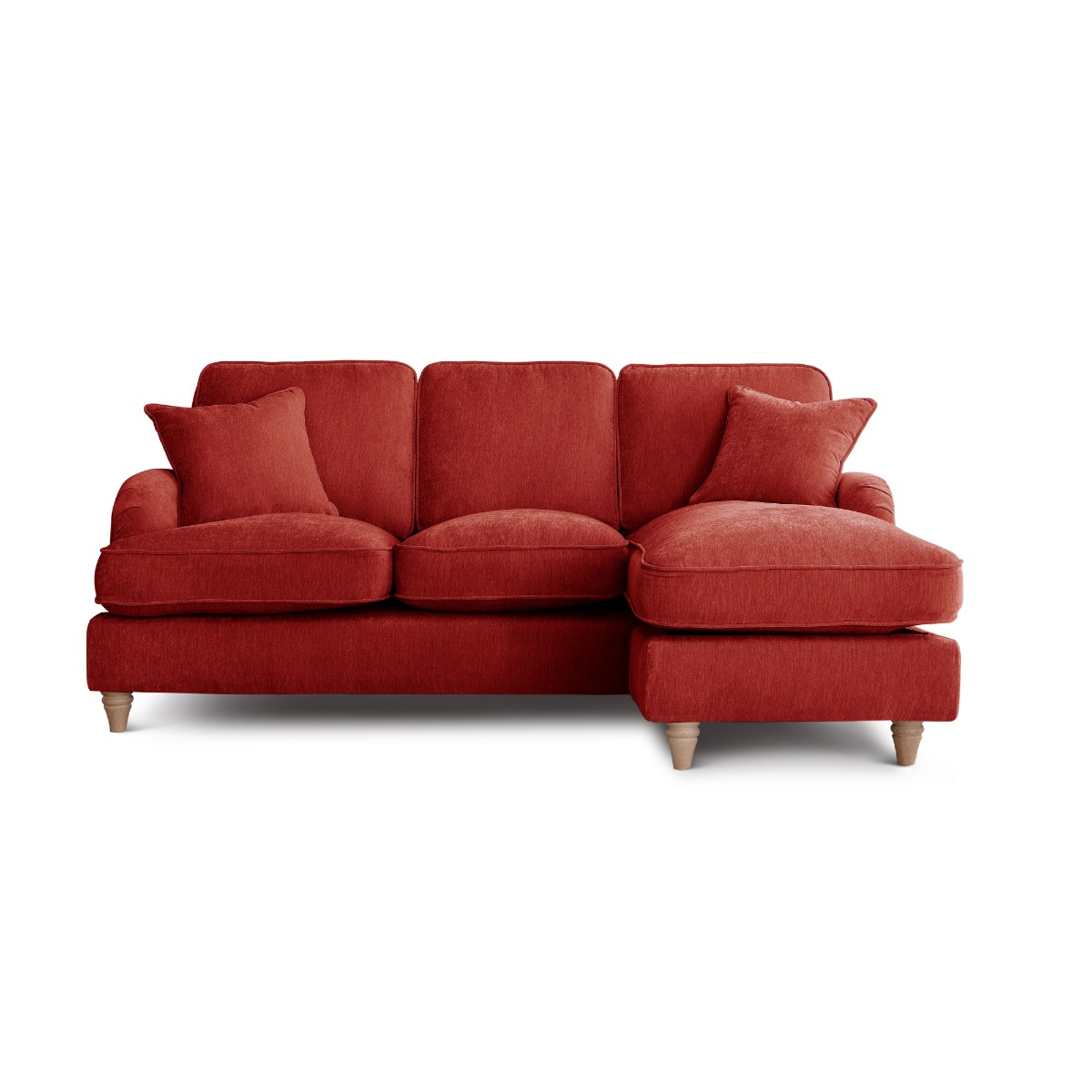 Corner Sofa - COCOON Fabric 3 Seater Left Hand Facing - Apricot - Edgbaston Living