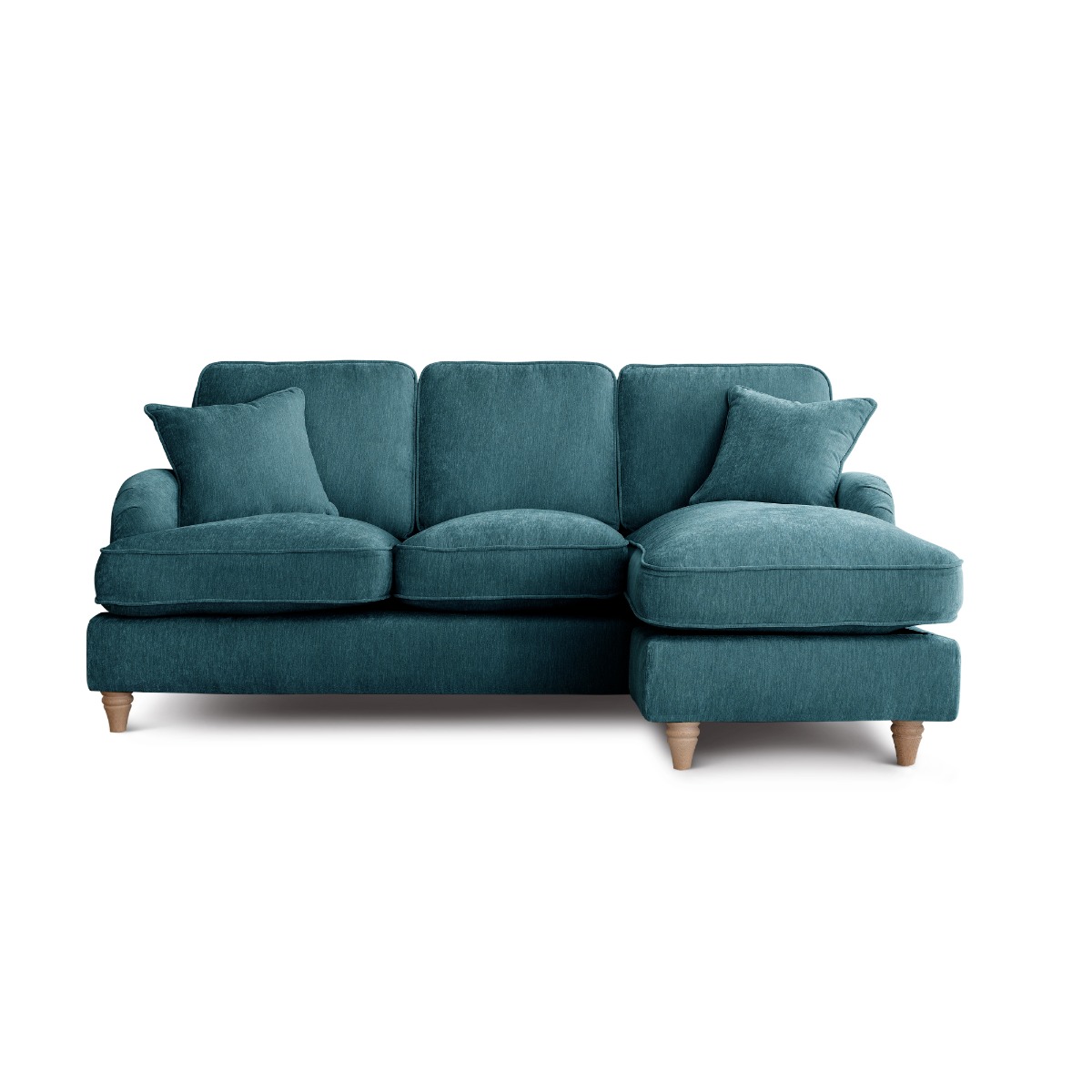 Corner Sofa - COCOON Fabric 3 Seater Left Hand Facing - Emerald - Edgbaston Living
