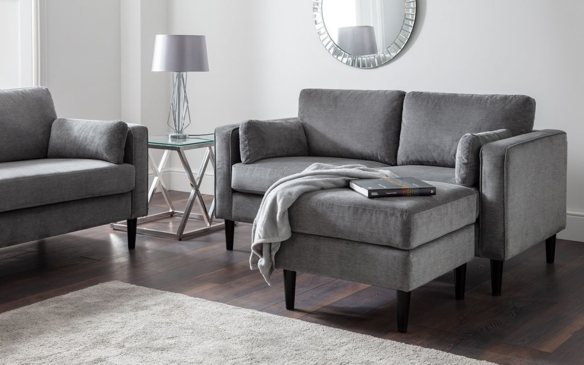 Hayward 2 Seater Sofa - Grey Chenille - JB Collections