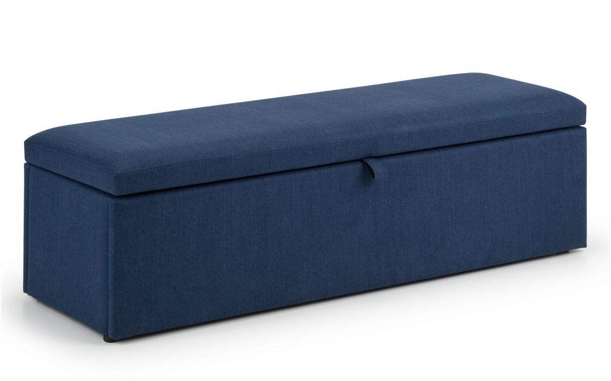 Sorrento Blanket Box - Blue - JB Collections