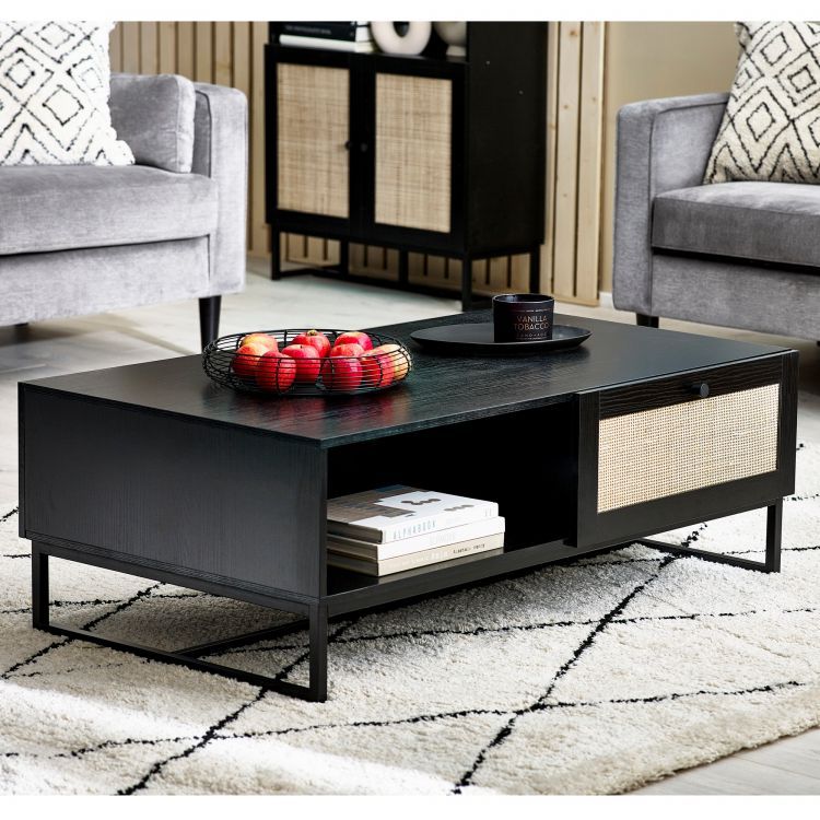 Padstow Coffee Table - Black - JB Collections