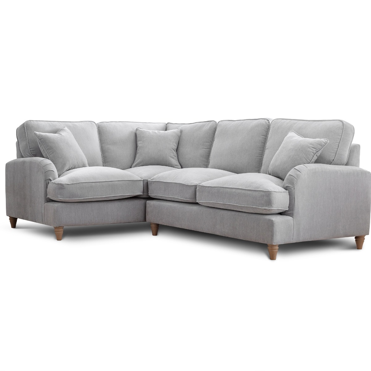 Corner Sofa - COCOON Fabric 4 Seater Right Hand Facing - Ice - Edgbaston Living