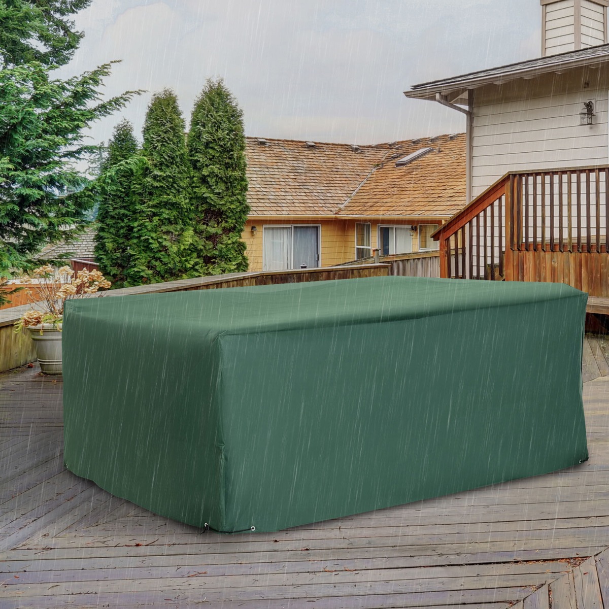 Garden Furniture UV Rain Protective Cover - Green - Aldo & Ehren