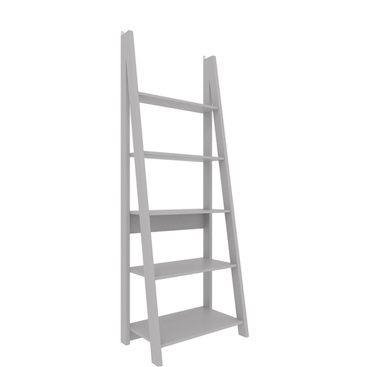 Tiva Ladder Style Bookcase with 4 Shelves - Grey - Leeds Plywood