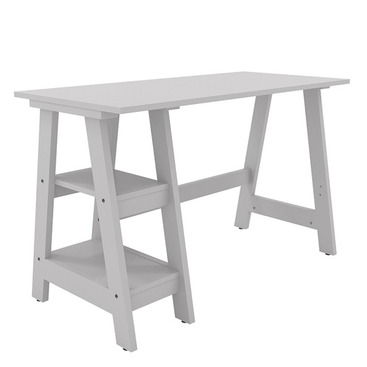 Tiva Executive Computer Table - Grey - Leeds Plywood
