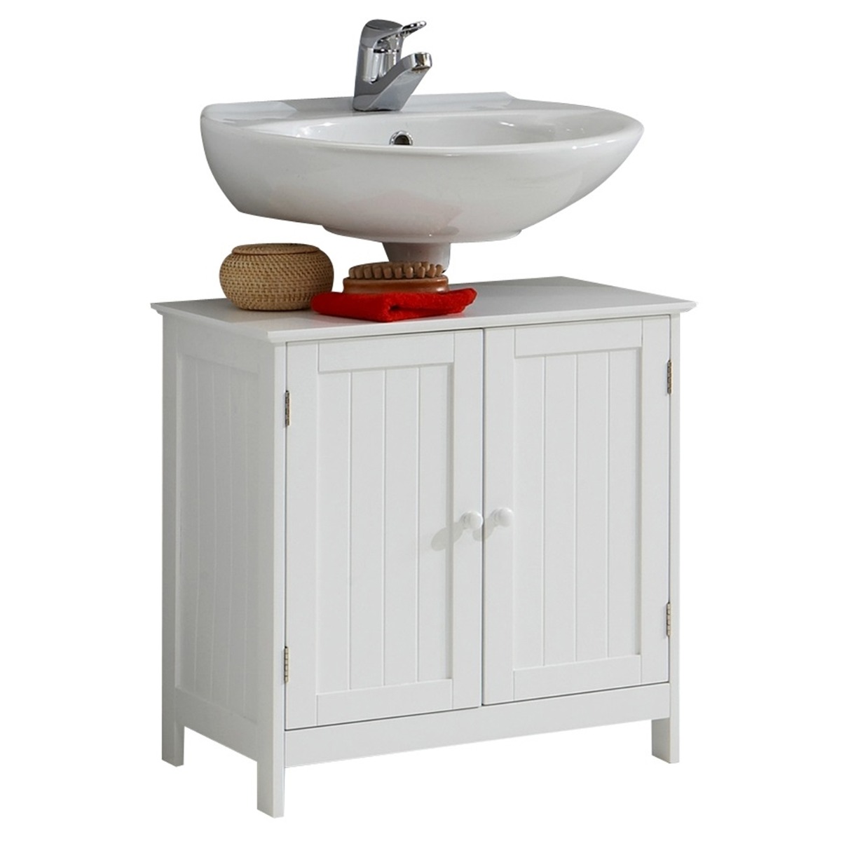 Stockholm 2 Door Bathroom Under-Sink Cabinet - White - Wimex Distribution