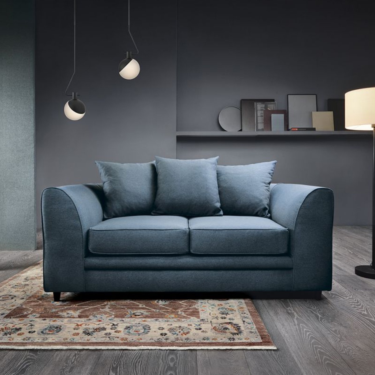 Darcie 2 Seater Sofa - Teal - Moonlight Interiors