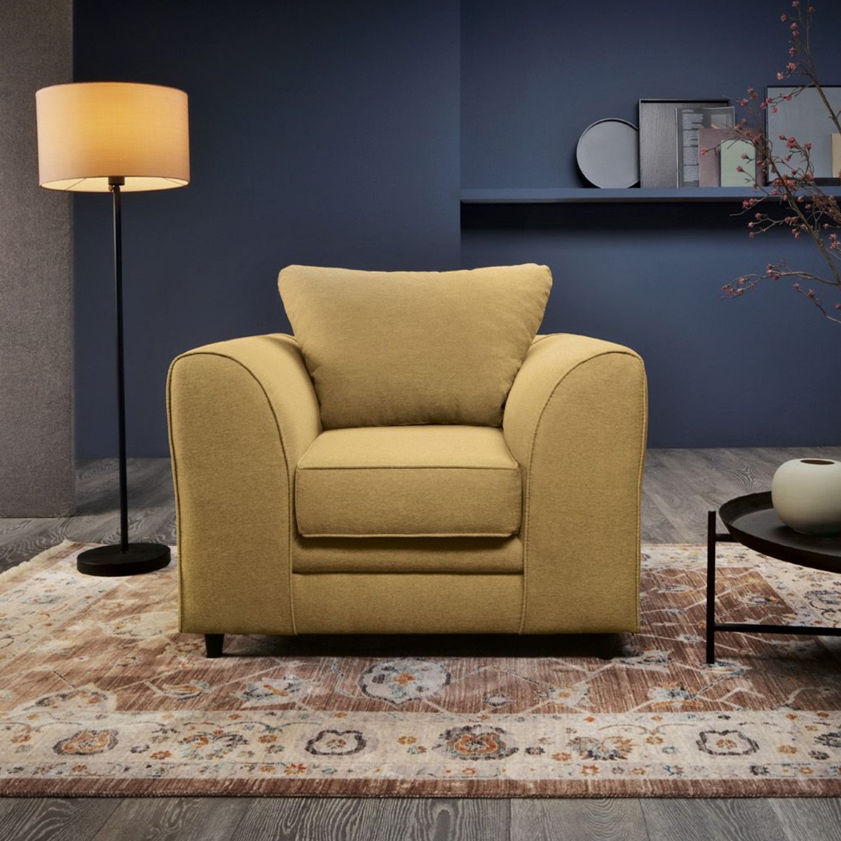 Darcie Armchair - Mustard - Moonlight Interiors