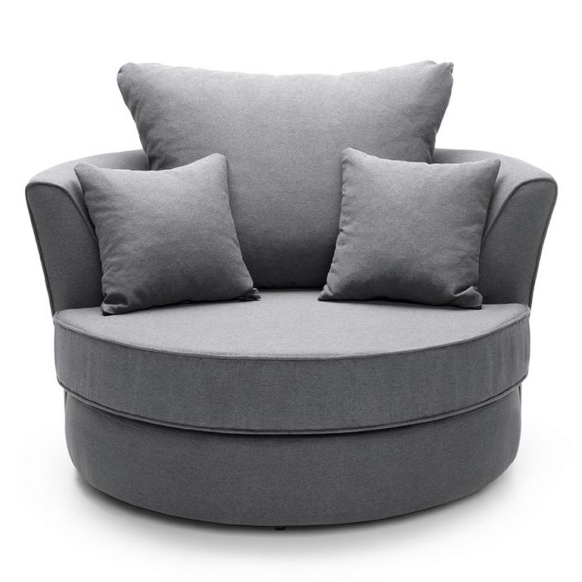 Darcie Swivel Chair - Dark Gray - Moonlight Interiors