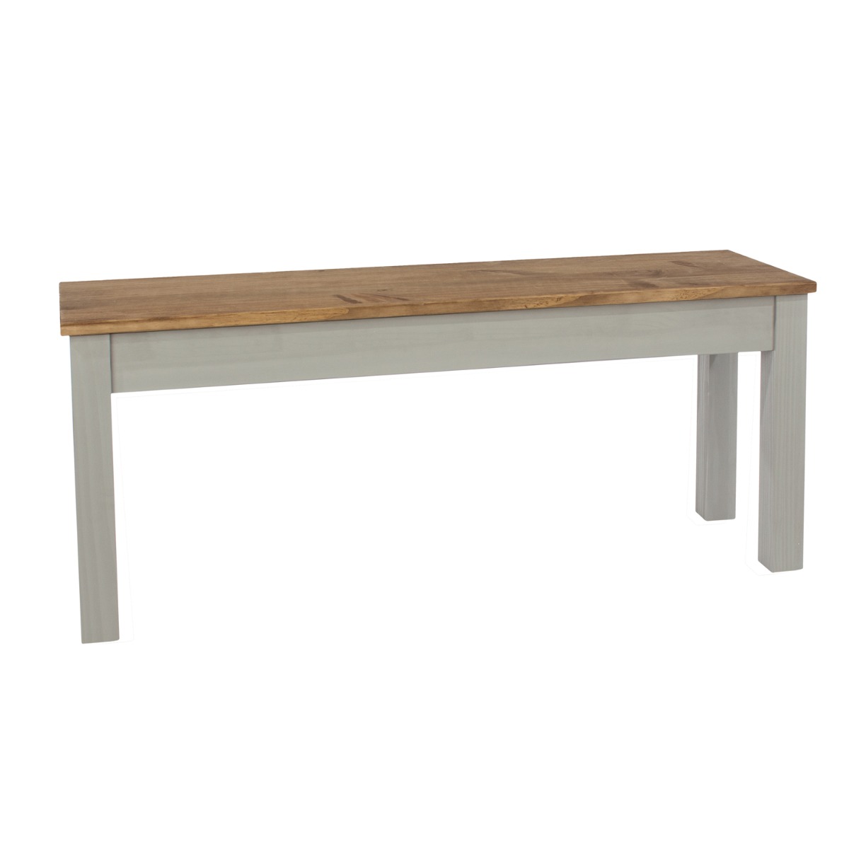 Simple Design Linea Wooden Bench - Grey - Colton & Sawyer