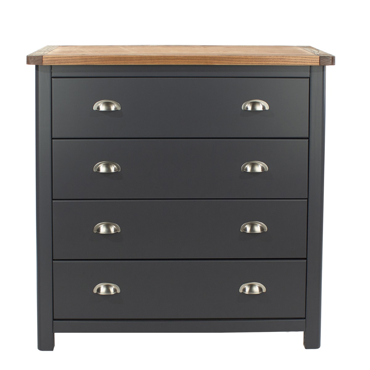 DIEGO Blue Chest of Drawers - Medium-sized, 4 Drawers - Colton & Sawyer