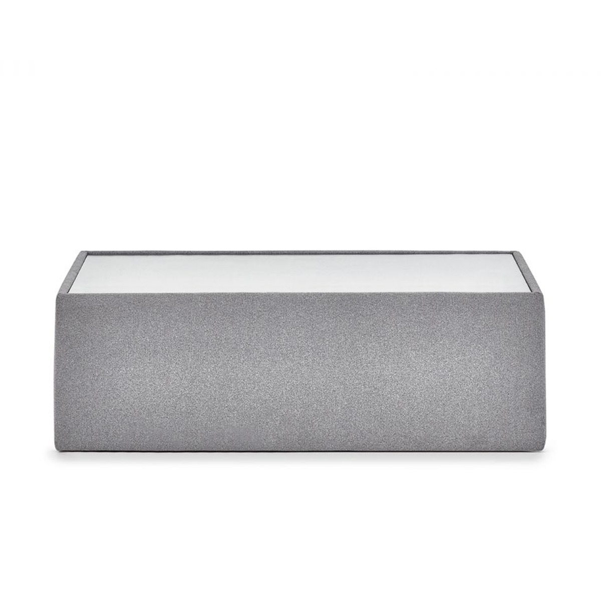 Rohe Wool Effect Fabric Coffee Table - Grey - JB Collections