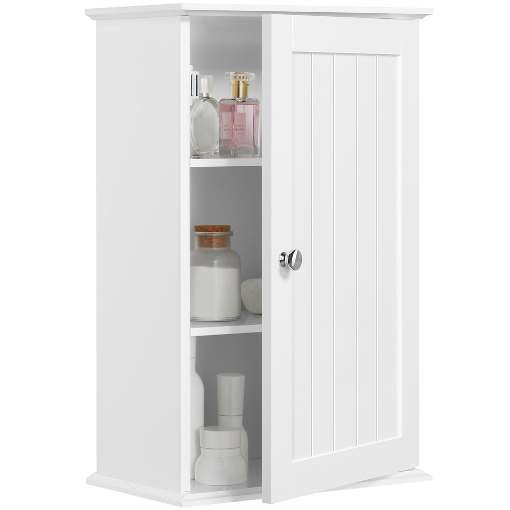 Stylish 1 Door Hanging Bathroom Cabinet - White - Bedroom & More
