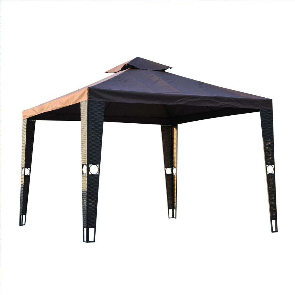 2 Tier Gazebo Top Cover - Coffee - Gardens Direct