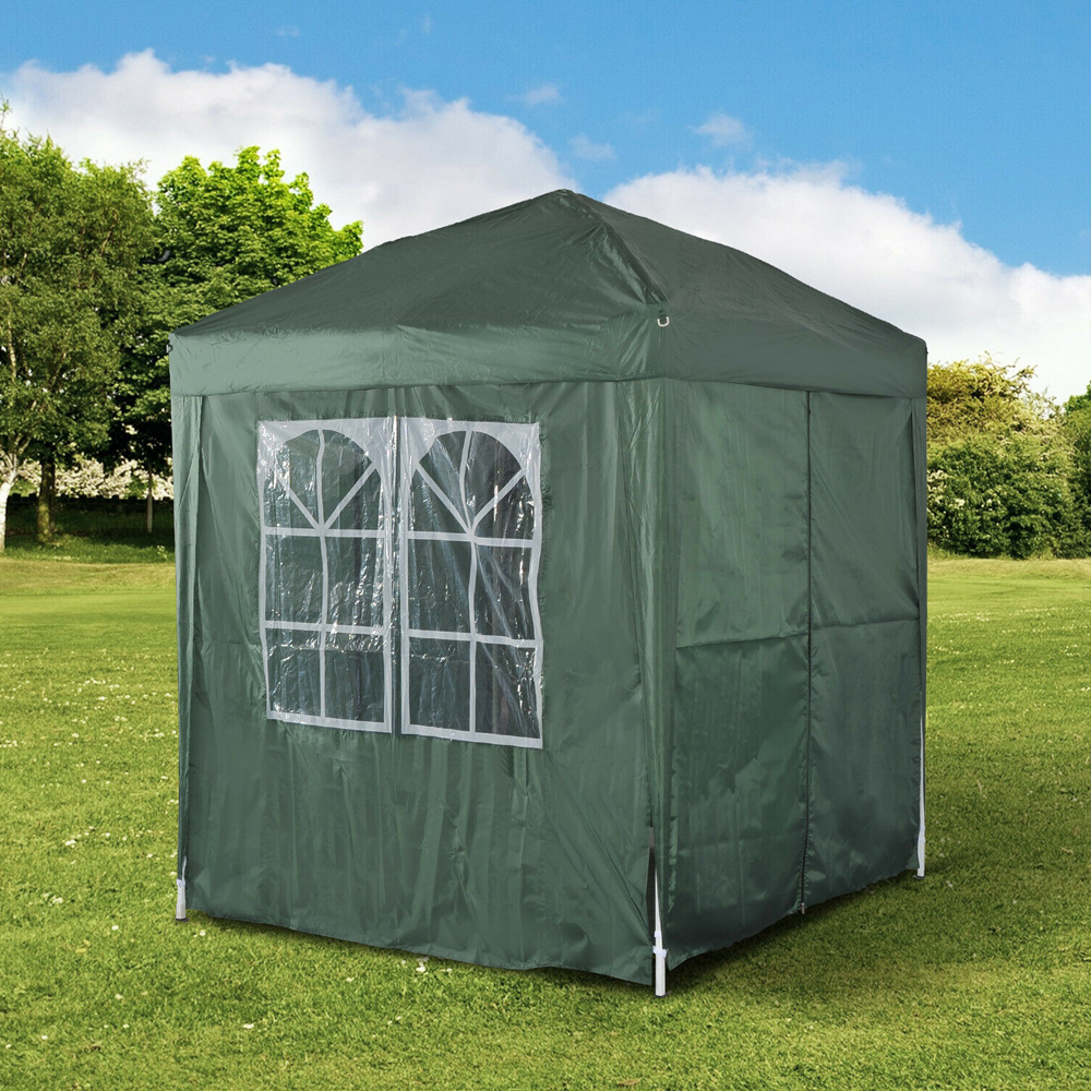 Marquee Pop Up Party Tent with Storage Bag - Green - Gardens Direct