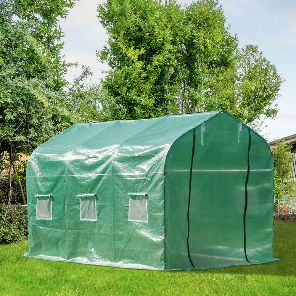 Gable Greenhouse Polytunnel - 3x2M - Gardens Direct