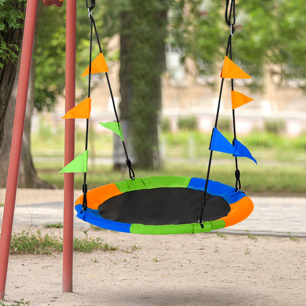 Kids Nest Tree Garden Swing With Adjustable Rope - 100cm - Gardens Direct