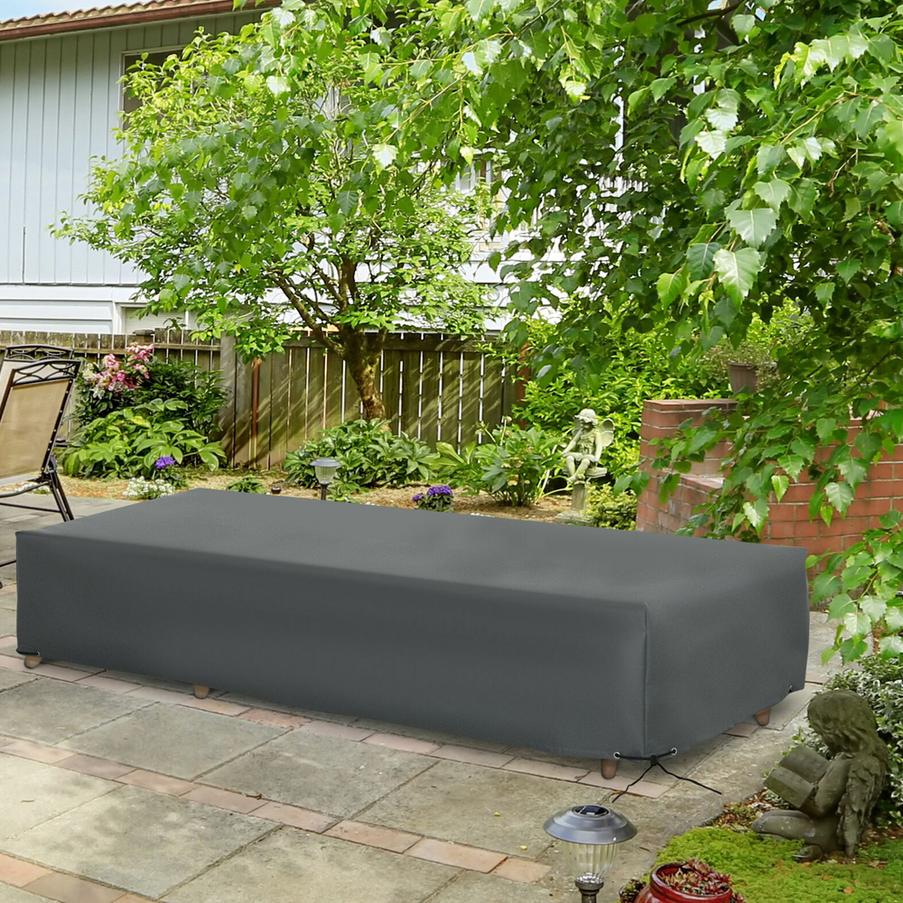UV Water Resistant Garden Furniture Protective Cover - 200x73cm - Gardens Direct