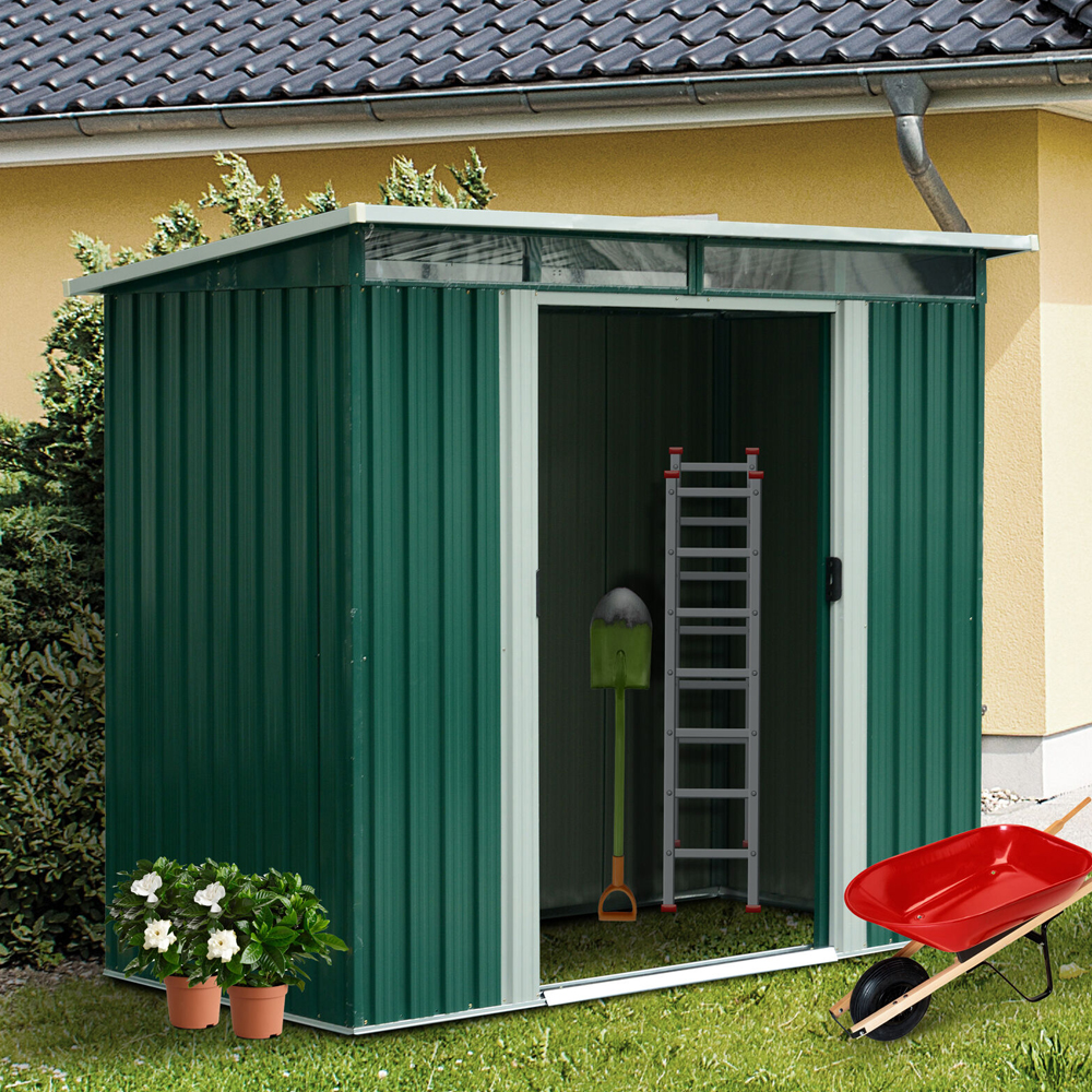 Garden Storage Shed Metal - 8 x 4FT - Gardens Direct